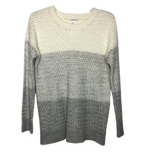 Olive & Oak Gray Color Block Oversized‎ Sweater